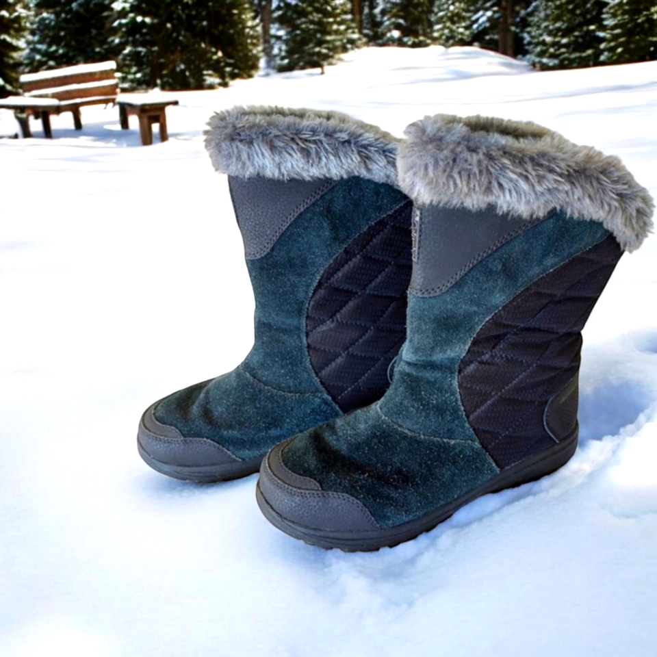 Columbia Womans Maiden 2 Patchwork Faux Fur Snow Boot